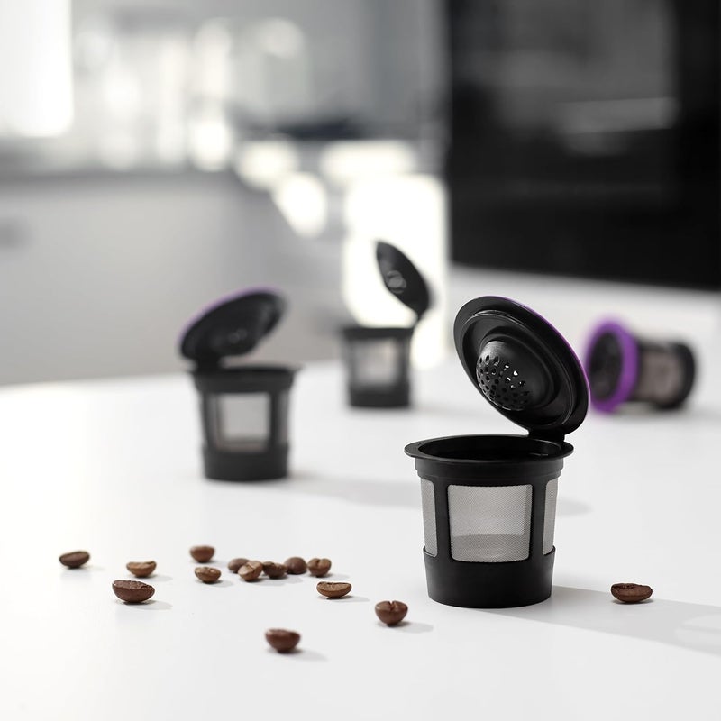 GoodCups 4 Black Reusable K Cups for Keurig Coffee Makers - BPA Free Refillable Kcups Coffee Filters for 1.0 and 2.0 Keurig Brewers - Image 5